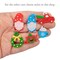Red Christmas Truck Charms, 6 pieces, Miniature Joy Charms, Adorabilities